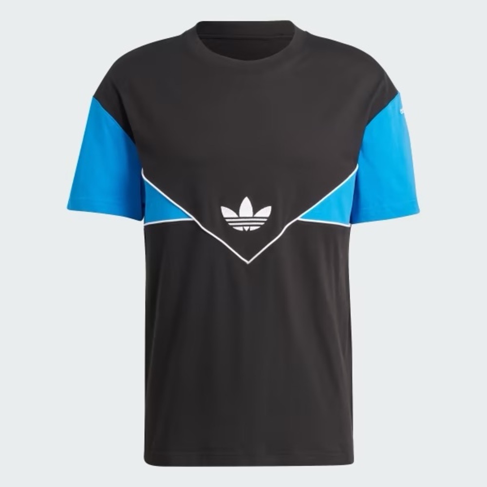 NWOT Adidas Men's Black and Blue T-Shirt
